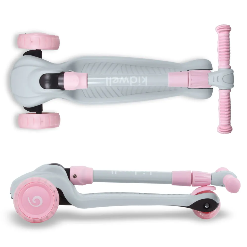 Трехколесный самокат Kidwell Jax gray/pink